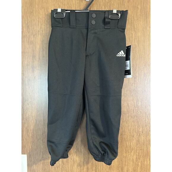 adidas Pants - NWT Adidas boys baseball tripple stripe pants black xxs summer sports t-ball
